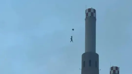 Base Jumpers Parachute From Sant Adrià’s Three Chimneys