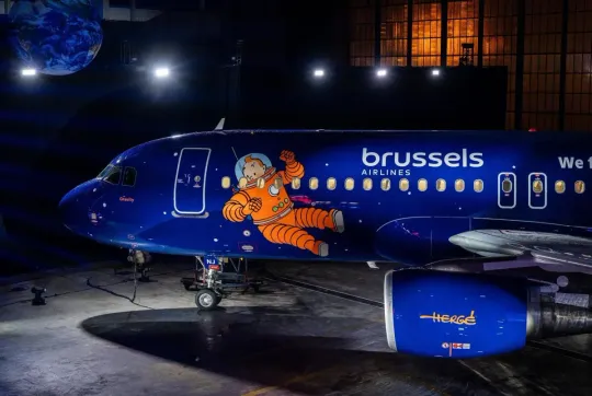 Tintin-themed Airbus Makes First Barcelona Landing