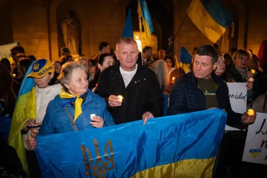 Barcelona Vigil Marks Second Anniversary of Ukraine Invasion