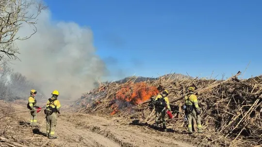 L’estartit Beaches Burn Storm Debris in Eco-management Plan