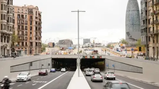 Glòries Tunnel Closed by Four-vehicle Accident