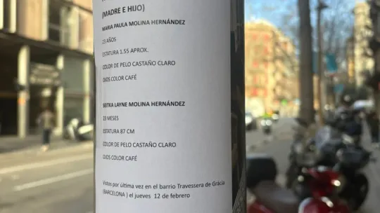 Search for Missing Colombian Mother and Baby in Barcelona