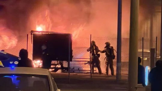 Van Fire Hits Sant Adrià Alcampo Car Park Again