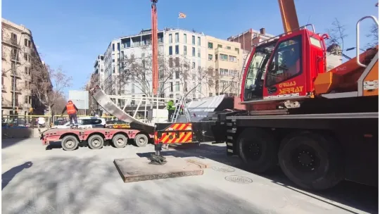 L8 Tunnel Boring Machine Arrives at Gran Via for Metro Extension