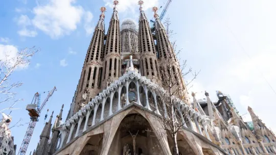 Sagrada Família roof panel displaced by Storm Nils winds in Barcelona