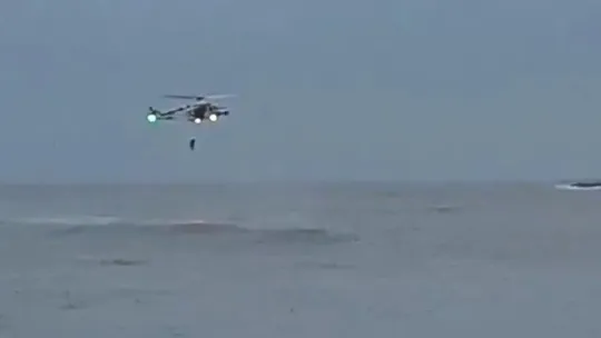 Sitges Windsurfer Rescue: Helicopter Saves Surfer in Storm Harry