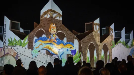 Port Olímpic Christmas Light Show Opens in Barcelona