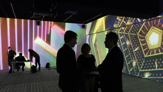 King Felipe VI Visits La Florida 6.0 Digital Hub