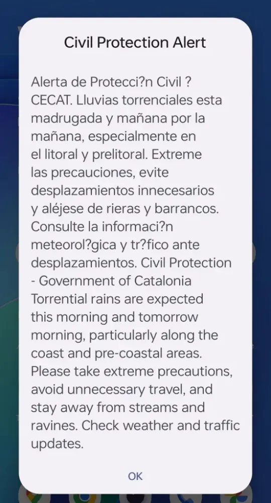 Catalan Parliament Demands Urgent Alert System Overhaul