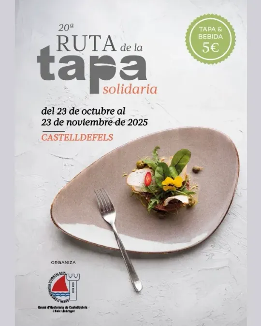 Castelldefels €5 Tapas Route Funds Charity Until Nov 23