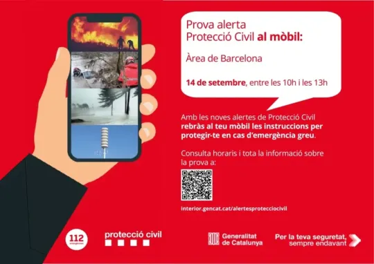 Emergency Alert Test to Reach Five Million Phones Across Barcelona on Monday