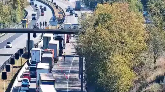 AP-7 Crash Sparks 18km Motorway Gridlock Near Barcelona