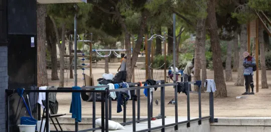 Homeless Encampment Cleared Again at Barcelona’s Joan Miró Park