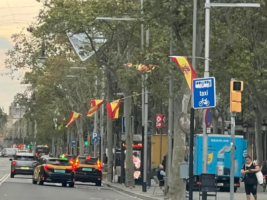Spanish Flags Removed from Barcelona’s Passeig de Gràcia