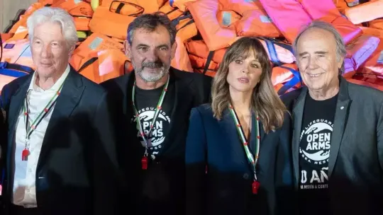 Richard Gere makes surprise appearance at Barcelona charity event