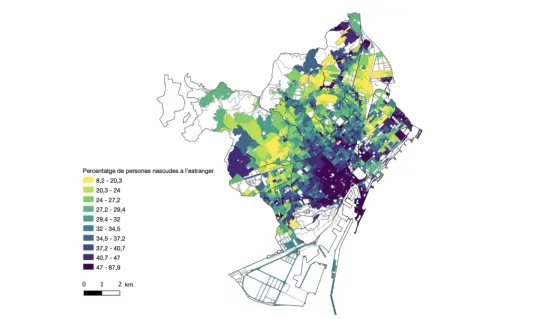 Map of foreigners in Barcelona shows most represented nationalities