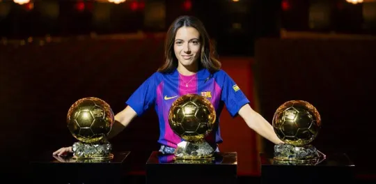 Golden Aitana Bonmatí bust appears at Ciutadella Park