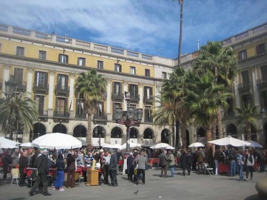 Centuries-old stamp and coin market in Barcelona’s Plaça Reial faces closure threat