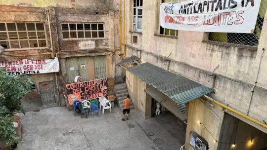 Terrassa squatters move into abandoned warehouse as council warns of safety risks