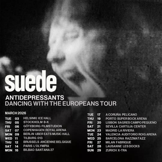 Suede to perform on 25 March at Barcelona’s Razzmatazz