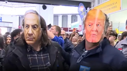 Army Booth at Barcelona Education Fair Met With Protests