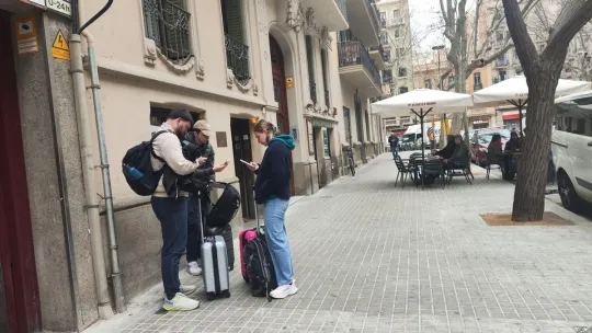 Attendees at the Mobile World Congress in Barcelona, a major event relying on city accommodation.