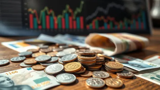 Coins and banknotes symbolising tourist expenditure in Vallès Occidental
