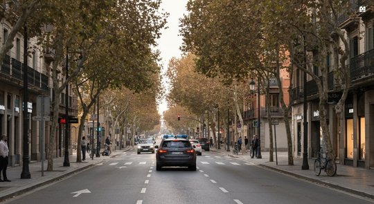 Asalto con coche empotrado a boutique de lujo en Sarrià-Sant Gervasi