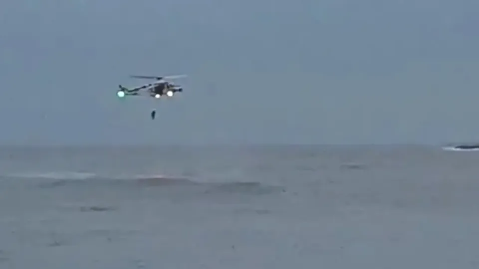 Sitges Windsurfer Rescue: Helicopter Saves Surfer in Storm Harry