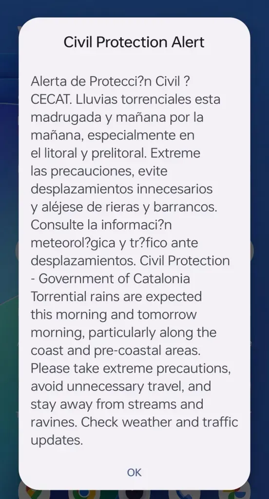 Catalan Parliament Demands Urgent Alert System Overhaul