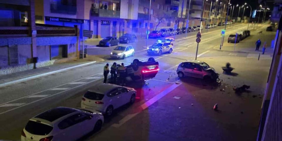 Stolen Van Rams Mossos Car in Montbui, Driver Arrested