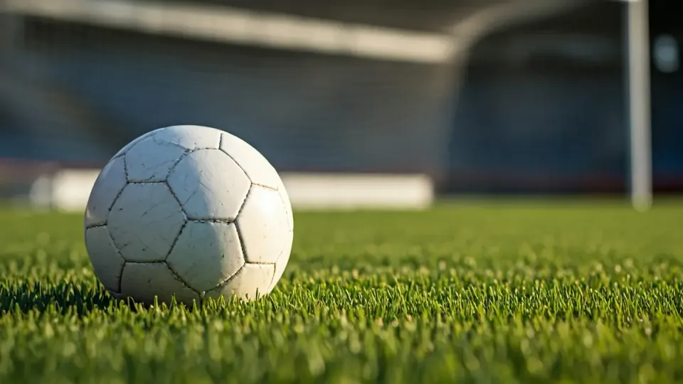 UE Sant Andreu players in action at the Narcís Sala stadium in Barcelona's Sant Andreu district.