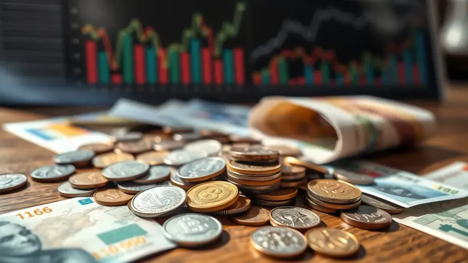 Coins and banknotes symbolising tourist expenditure in Vallès Occidental