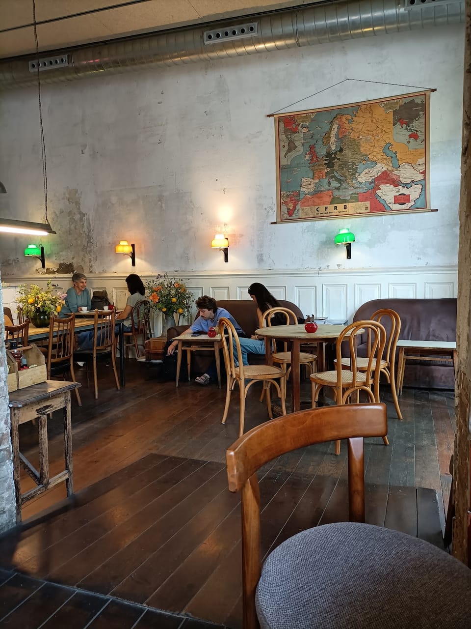The interior of Granja Petitbo cafe in Barcelona